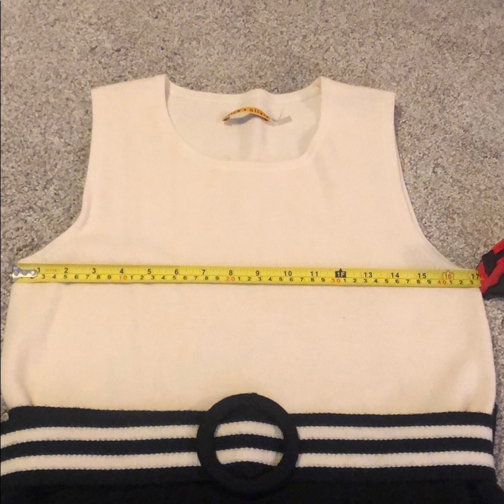 Alice + Olivia 100% Merino Wool Color Block Dress - Picture 5 of 8
